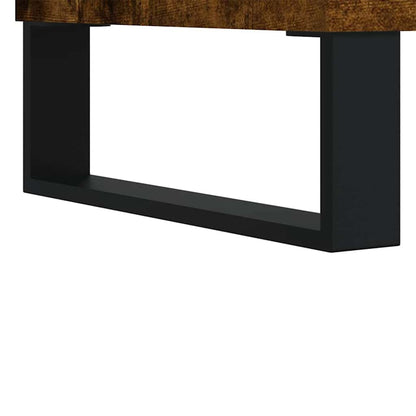 vidaXL Bathroom Cabinet Smoked Oak 65x33x60 cm Engineered Wood