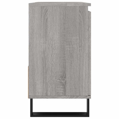 vidaXL Bathroom Cabinet Grey Sonoma 65x33x60 cm Engineered Wood