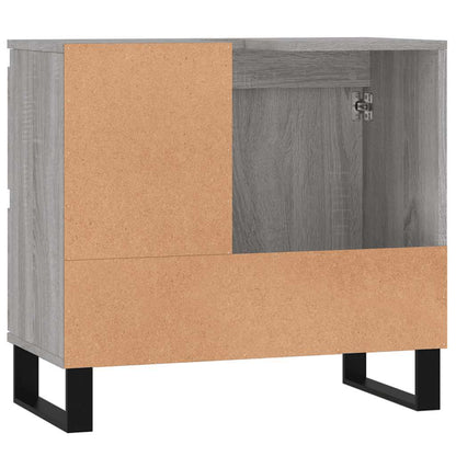 vidaXL Bathroom Cabinet Grey Sonoma 65x33x60 cm Engineered Wood