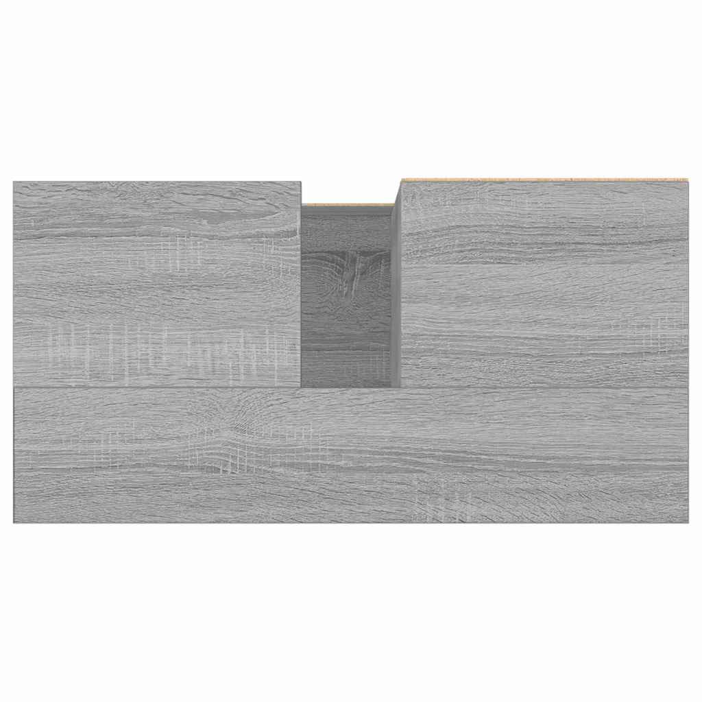 vidaXL Bathroom Cabinet Grey Sonoma 65x33x60 cm Engineered Wood