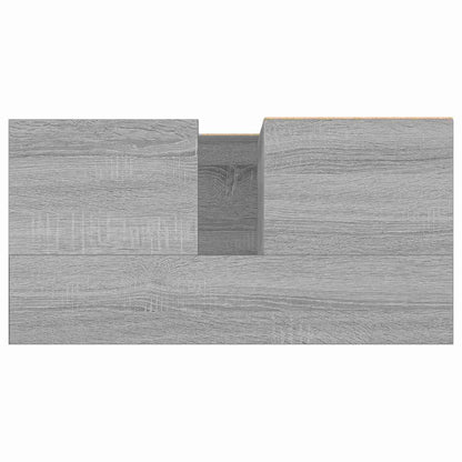 vidaXL Bathroom Cabinet Grey Sonoma 65x33x60 cm Engineered Wood