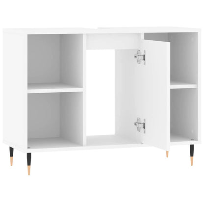 vidaXL Bathroom Cabinet White 80x33x60 cm Engineered Wood
