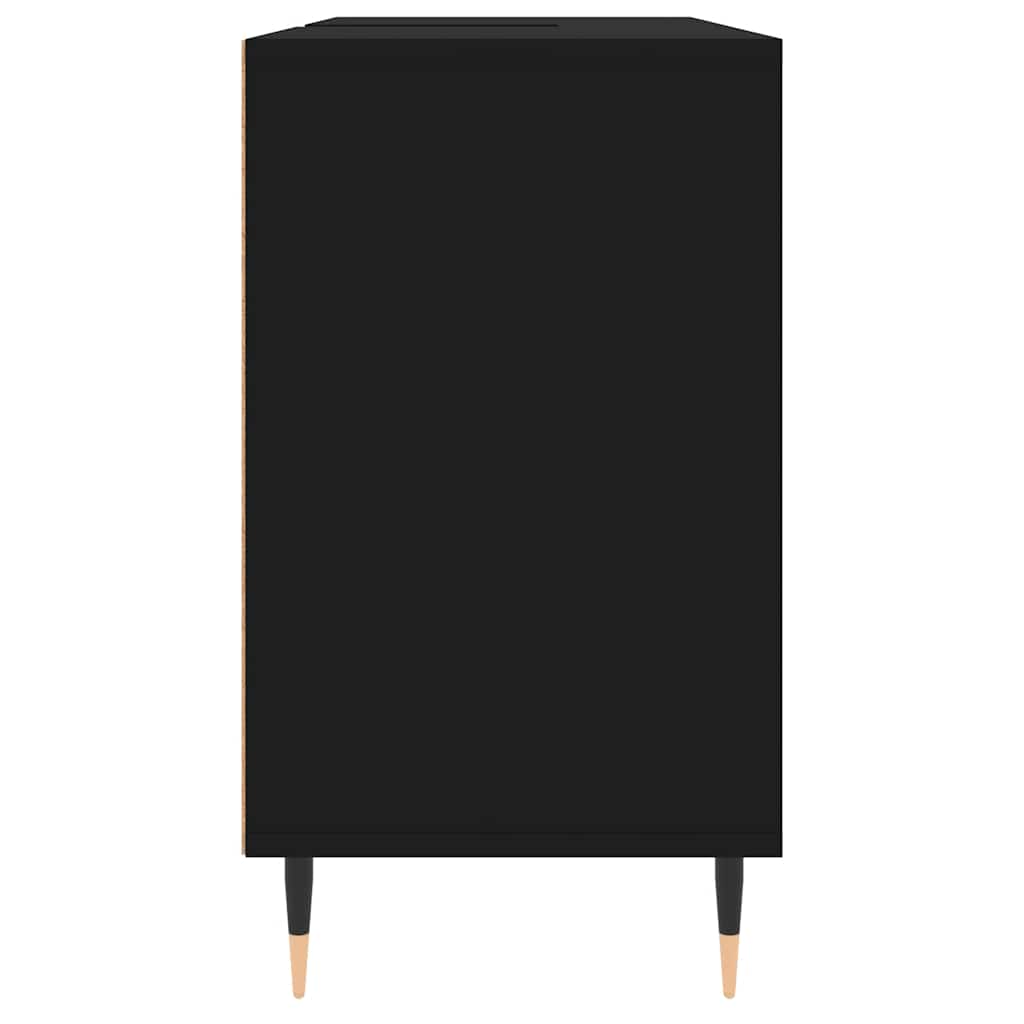 vidaXL Bathroom Cabinet Black 80x33x60 cm Engineered Wood