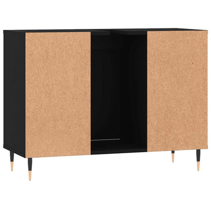 vidaXL Bathroom Cabinet Black 80x33x60 cm Engineered Wood
