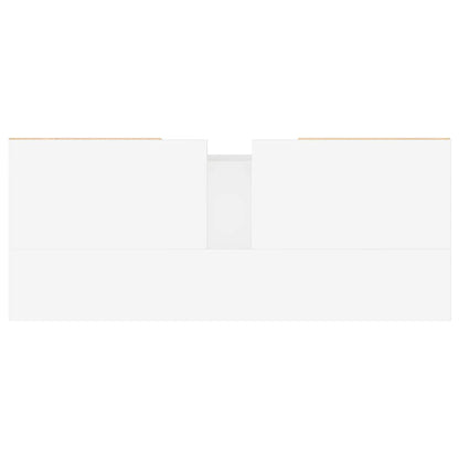 vidaXL Bathroom Cabinet High Gloss White 80x33x60 cm Engineered Wood