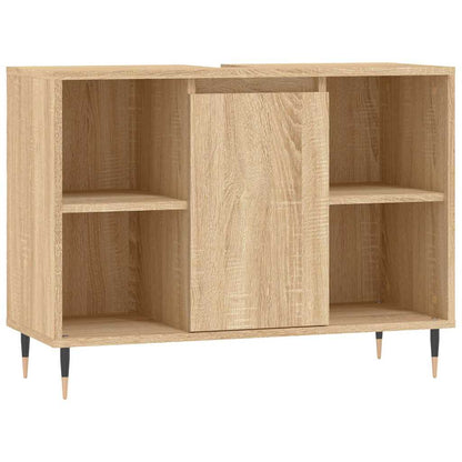 vidaXL Bathroom Cabinet Sonoma Oak 80x33x60 cm Engineered Wood
