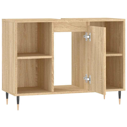 vidaXL Bathroom Cabinet Sonoma Oak 80x33x60 cm Engineered Wood