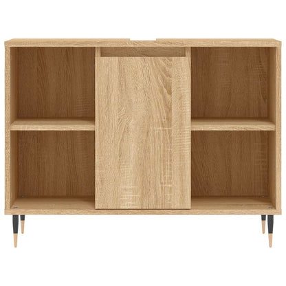 vidaXL Bathroom Cabinet Sonoma Oak 80x33x60 cm Engineered Wood