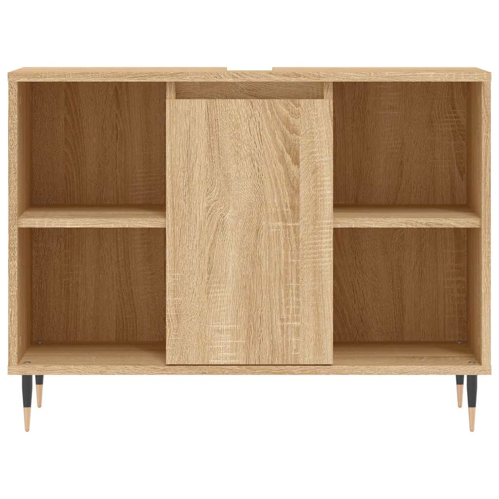 vidaXL Bathroom Cabinet Sonoma Oak 80x33x60 cm Engineered Wood