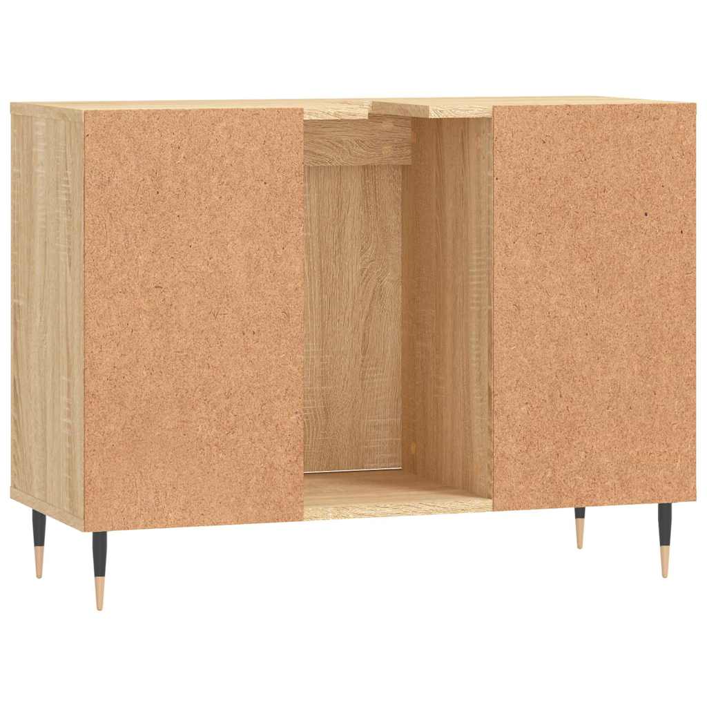 vidaXL Bathroom Cabinet Sonoma Oak 80x33x60 cm Engineered Wood