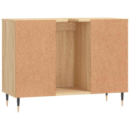 vidaXL Bathroom Cabinet Sonoma Oak 80x33x60 cm Engineered Wood