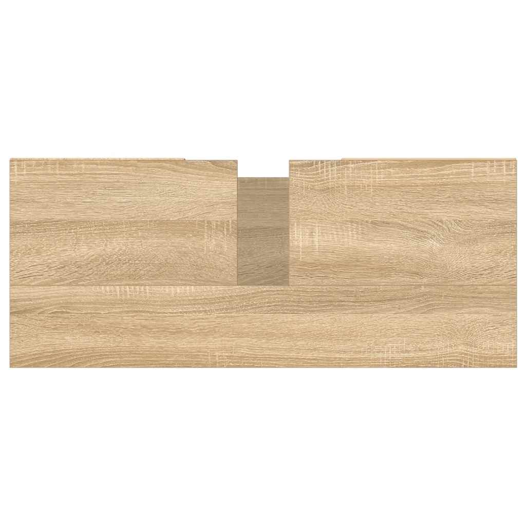 vidaXL Bathroom Cabinet Sonoma Oak 80x33x60 cm Engineered Wood