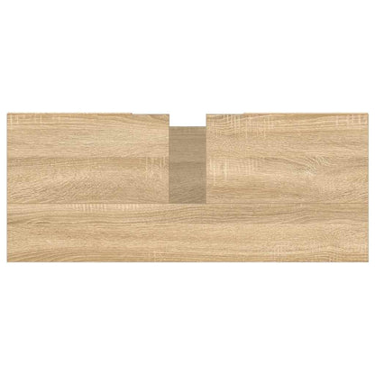 vidaXL Bathroom Cabinet Sonoma Oak 80x33x60 cm Engineered Wood