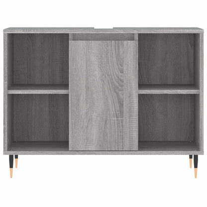 vidaXL Bathroom Cabinet Grey Sonoma 80x33x60 cm Engineered Wood