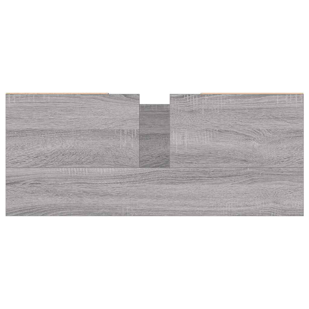 vidaXL Bathroom Cabinet Grey Sonoma 80x33x60 cm Engineered Wood