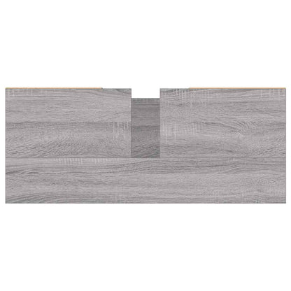 vidaXL Bathroom Cabinet Grey Sonoma 80x33x60 cm Engineered Wood