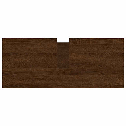 vidaXL Bathroom Cabinet Brown Oak 80x33x60 cm Engineered Wood