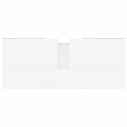 vidaXL Bathroom Cabinet High Gloss White 80x33x60 cm Engineered Wood