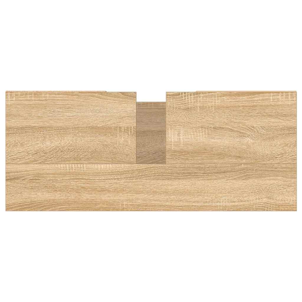vidaXL Bathroom Cabinet Sonoma Oak 80x33x60 cm Engineered Wood