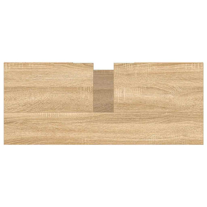 vidaXL Bathroom Cabinet Sonoma Oak 80x33x60 cm Engineered Wood