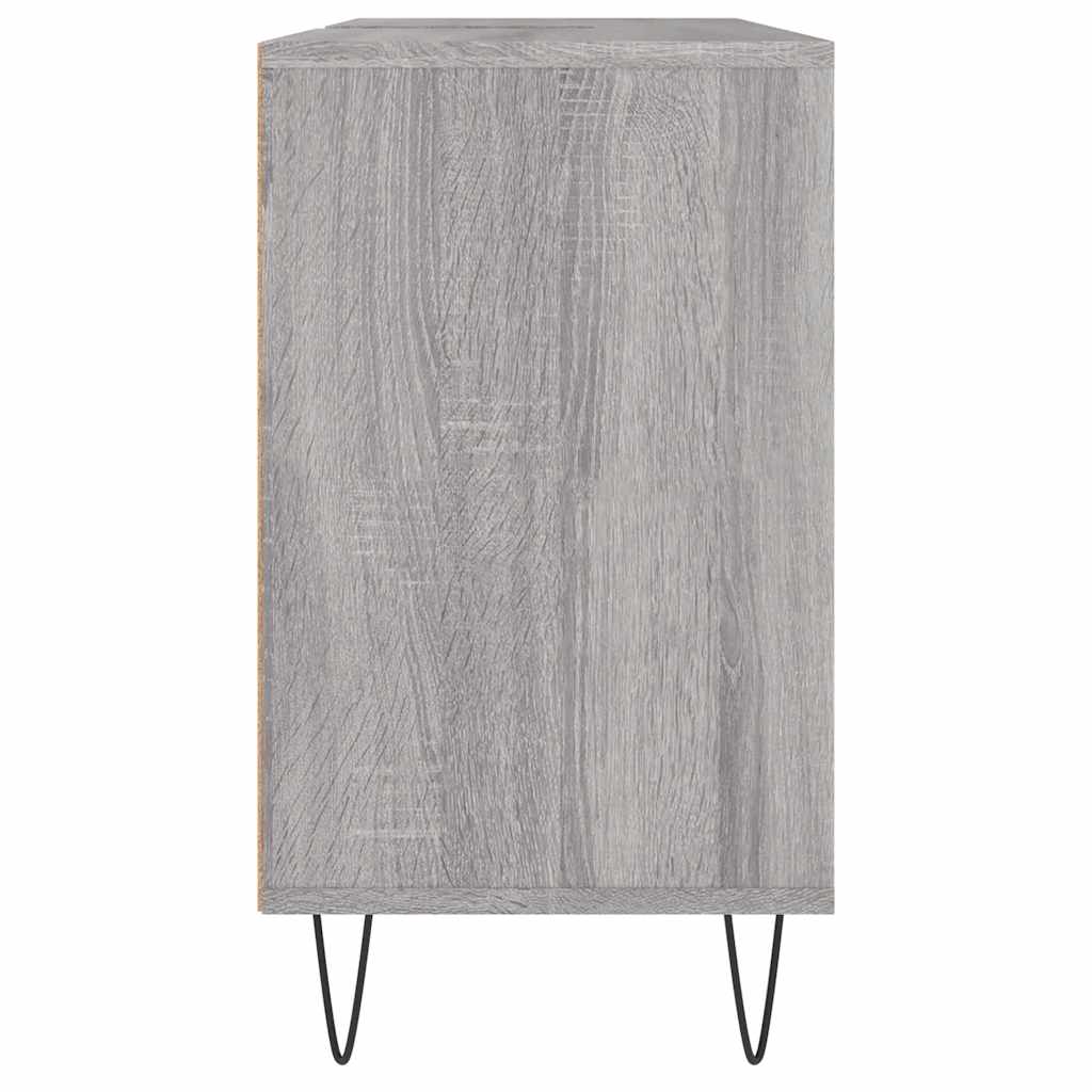 vidaXL Bathroom Cabinet Grey Sonoma 80x33x60 cm Engineered Wood