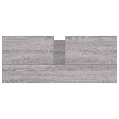 vidaXL Bathroom Cabinet Grey Sonoma 80x33x60 cm Engineered Wood