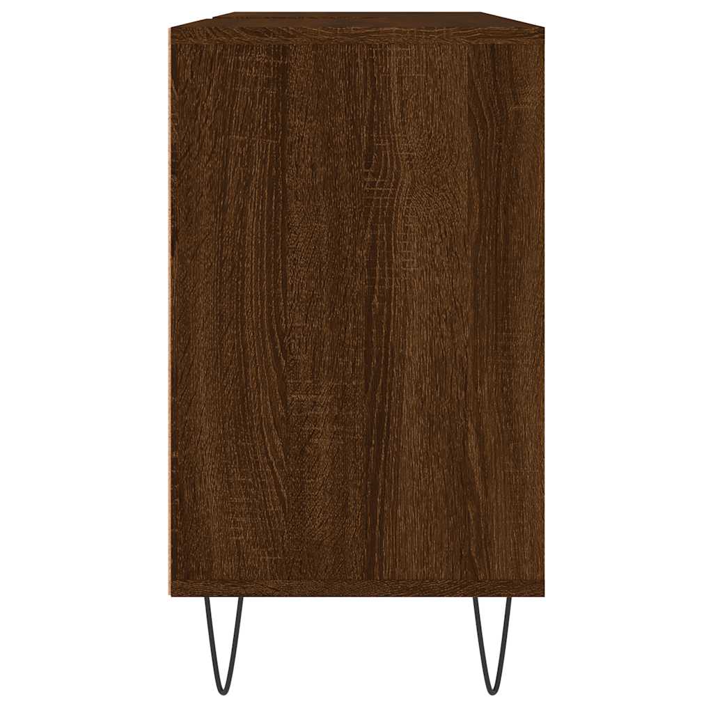 vidaXL Bathroom Cabinet Brown Oak 80x33x60 cm Engineered Wood