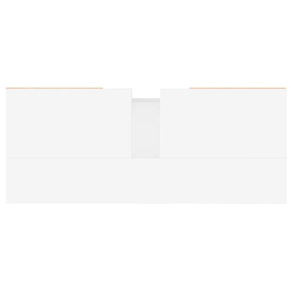 vidaXL Bathroom Cabinet High Gloss White 80x33x60 cm Engineered Wood