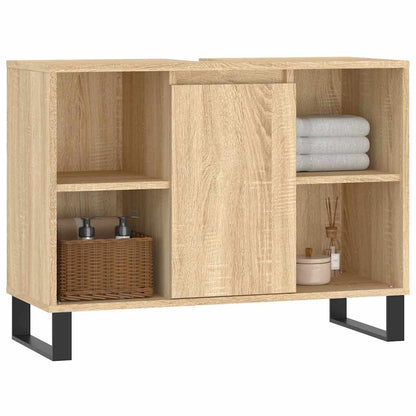 vidaXL Bathroom Cabinet Sonoma Oak 80x33x60 cm Engineered Wood