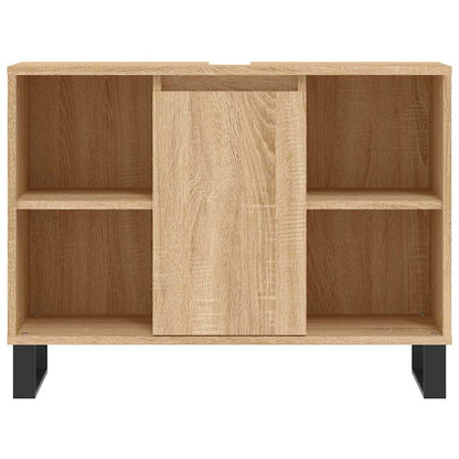 vidaXL Bathroom Cabinet Sonoma Oak 80x33x60 cm Engineered Wood