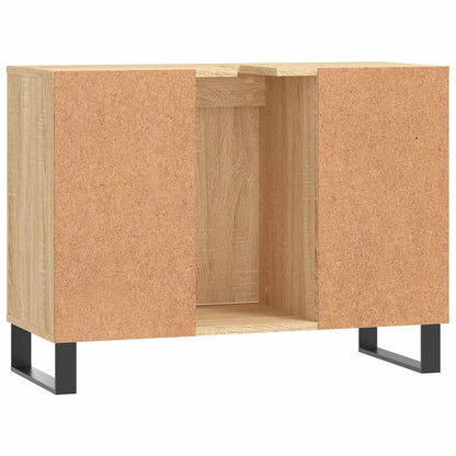 vidaXL Bathroom Cabinet Sonoma Oak 80x33x60 cm Engineered Wood