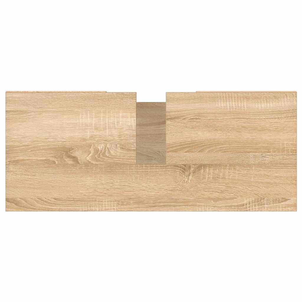 vidaXL Bathroom Cabinet Sonoma Oak 80x33x60 cm Engineered Wood
