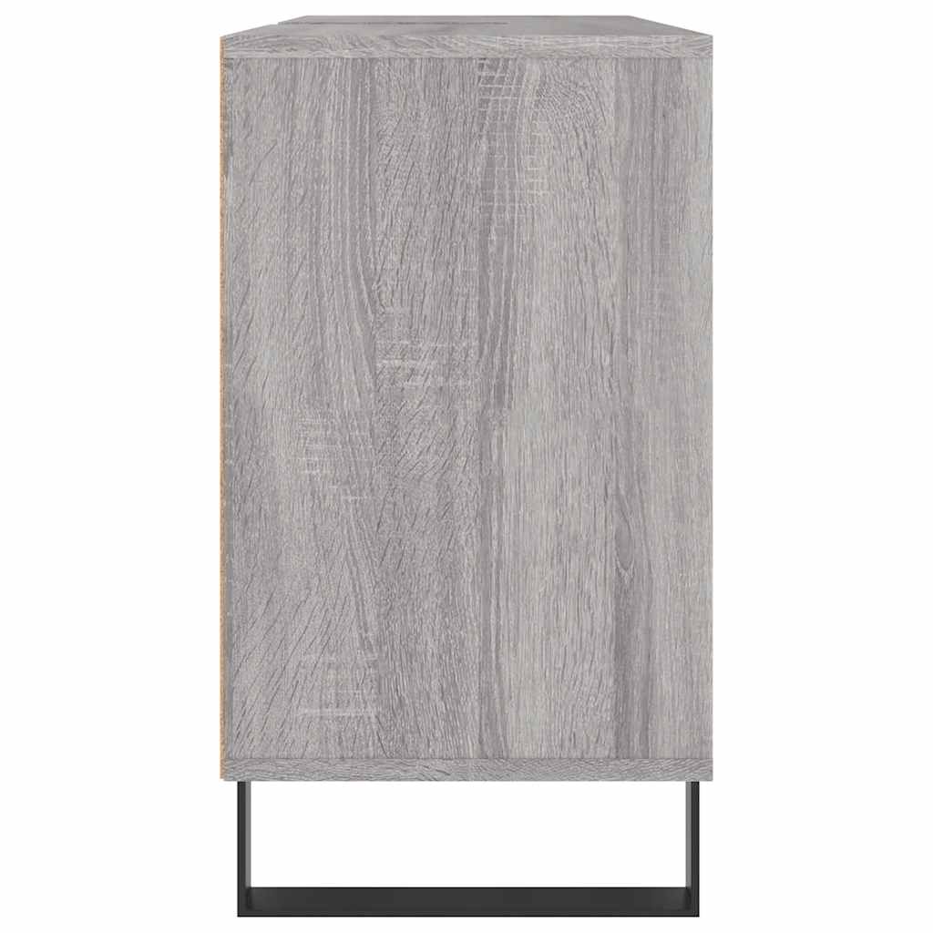 vidaXL Bathroom Cabinet Grey Sonoma 80x33x60 cm Engineered Wood