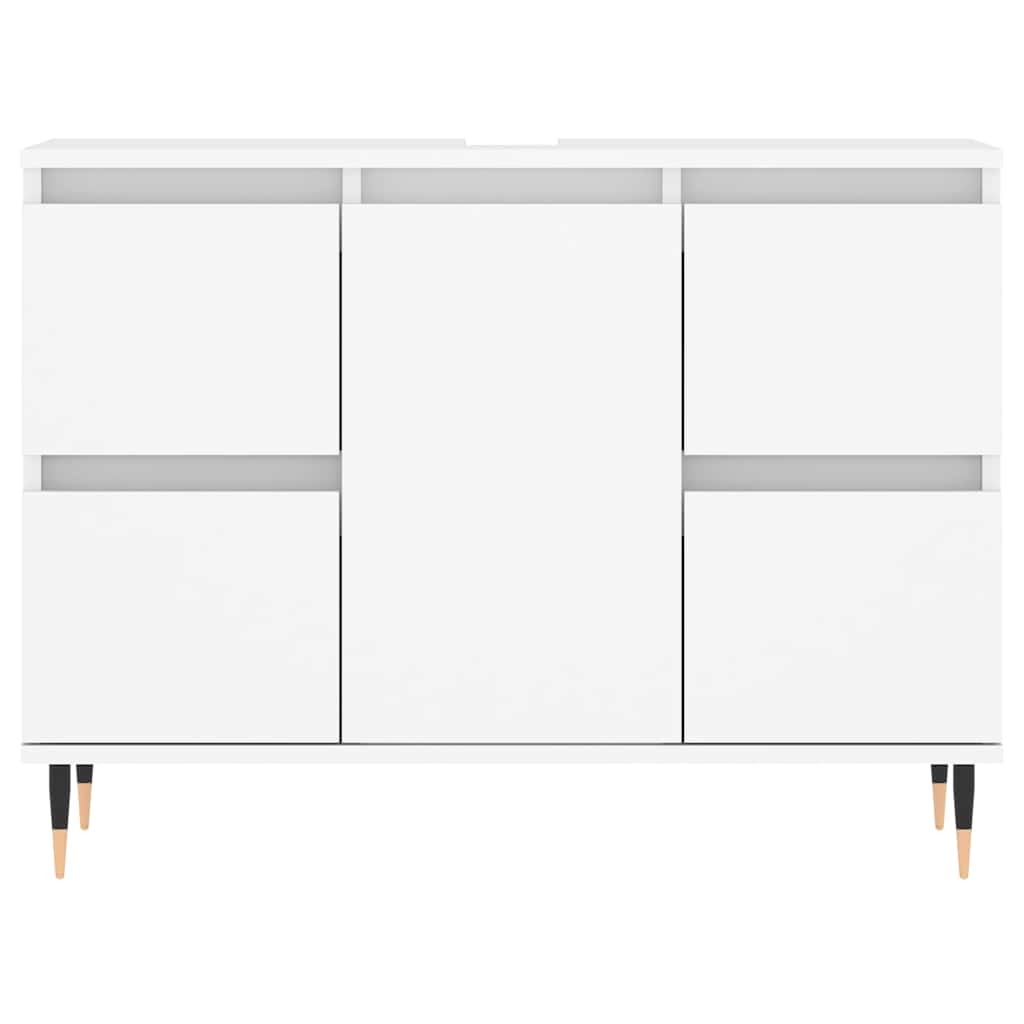 vidaXL Bathroom Cabinet White 80x33x60 cm Engineered Wood