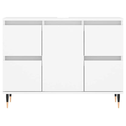 vidaXL Bathroom Cabinet White 80x33x60 cm Engineered Wood