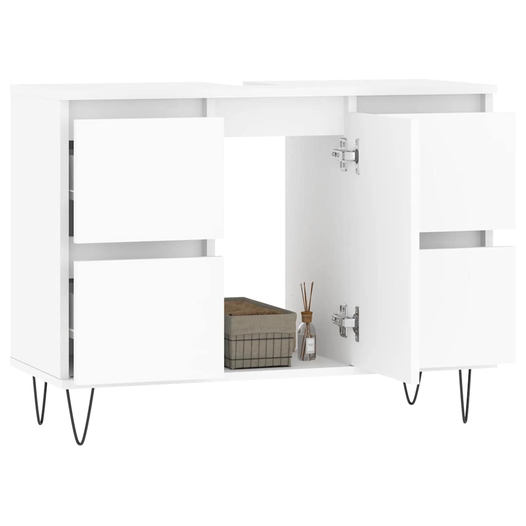 vidaXL Bathroom Cabinet White 80x33x60 cm Engineered Wood