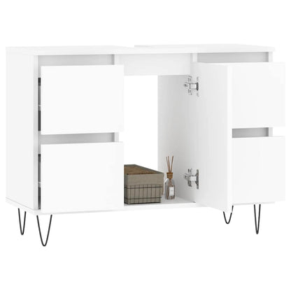 vidaXL Bathroom Cabinet White 80x33x60 cm Engineered Wood