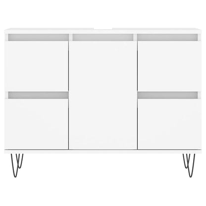 vidaXL Bathroom Cabinet White 80x33x60 cm Engineered Wood