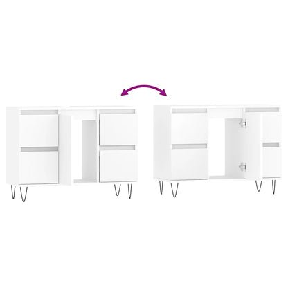 vidaXL Bathroom Cabinet White 80x33x60 cm Engineered Wood