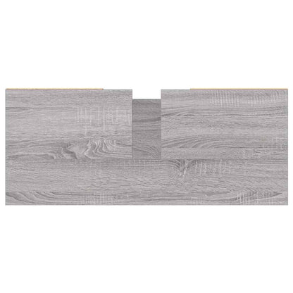 vidaXL Bathroom Cabinet Grey Sonoma 80x33x60 cm Engineered Wood