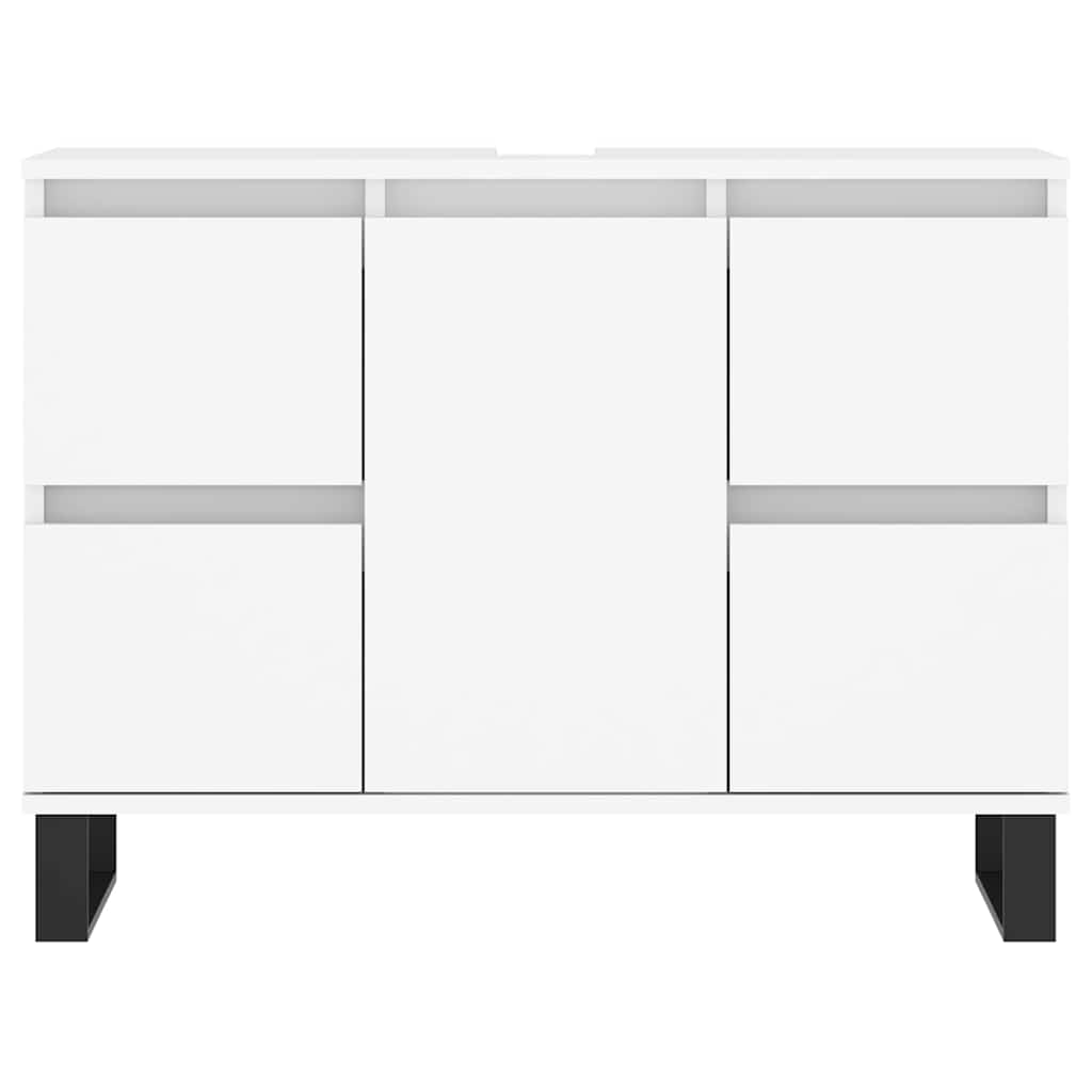 vidaXL Bathroom Cabinet White 80x33x60 cm Engineered Wood