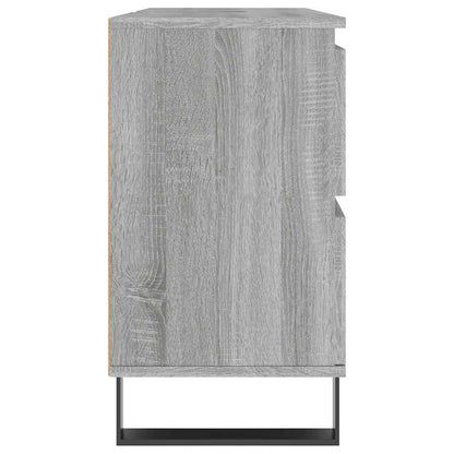 vidaXL Bathroom Cabinet Grey Sonoma 80x33x60 cm Engineered Wood