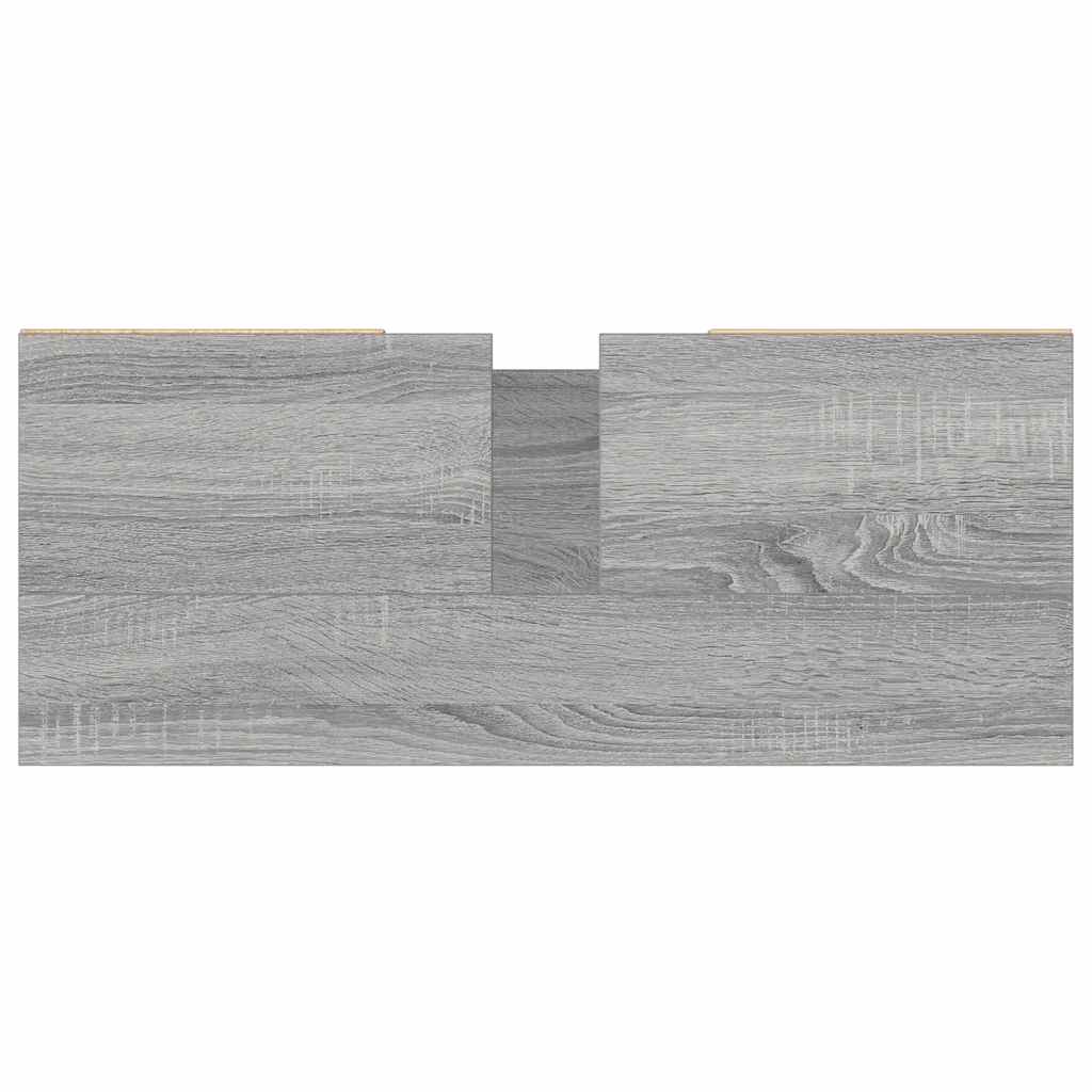 vidaXL Bathroom Cabinet Grey Sonoma 80x33x60 cm Engineered Wood