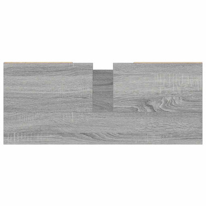 vidaXL Bathroom Cabinet Grey Sonoma 80x33x60 cm Engineered Wood
