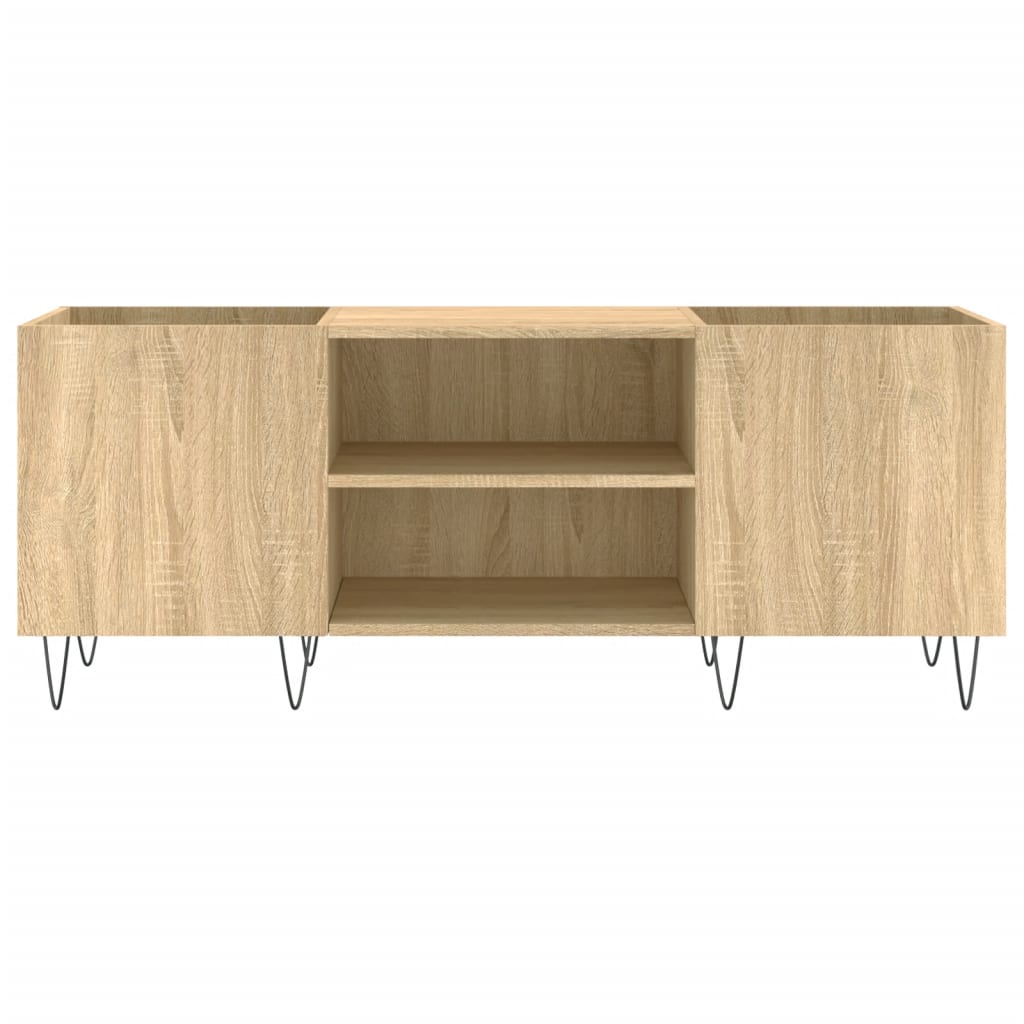 vidaXL Record Cabinet Sonoma Oak 121x38x48 cm Engineered Wood