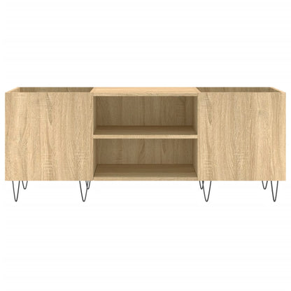 vidaXL Record Cabinet Sonoma Oak 121x38x48 cm Engineered Wood