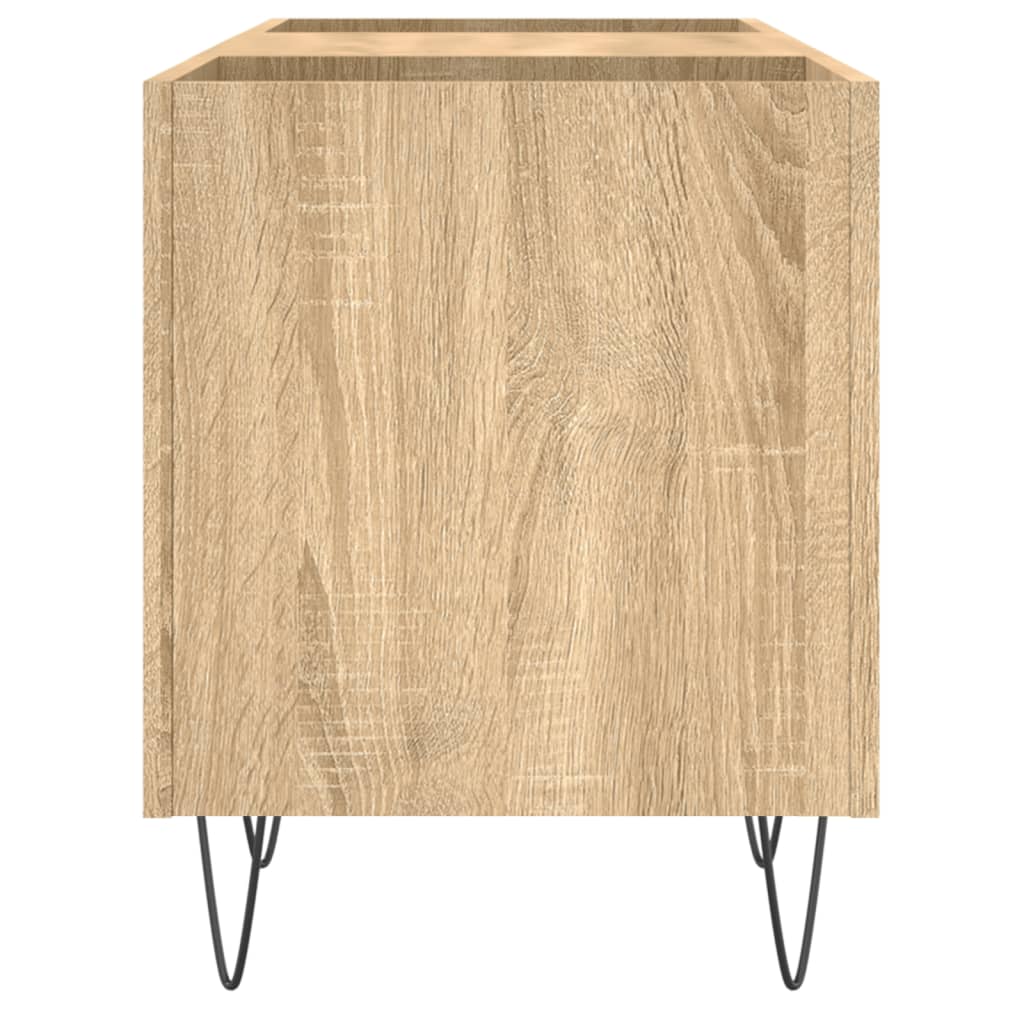 vidaXL Record Cabinet Sonoma Oak 121x38x48 cm Engineered Wood