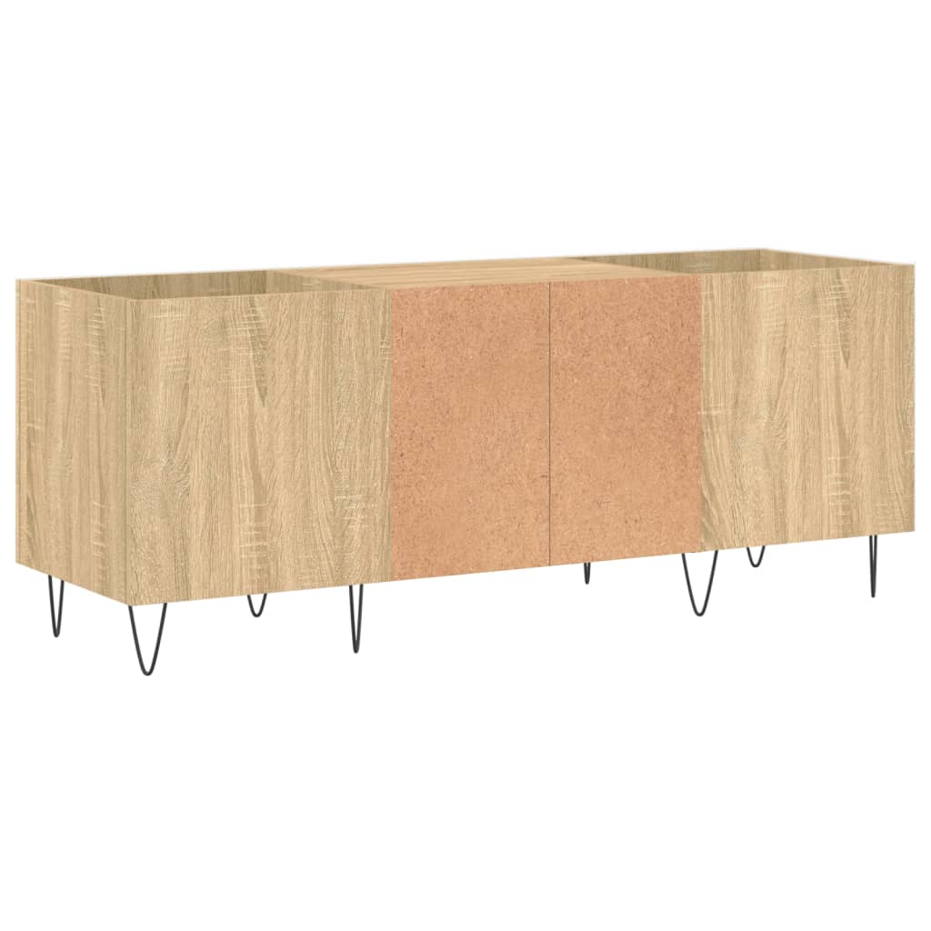 vidaXL Record Cabinet Sonoma Oak 121x38x48 cm Engineered Wood