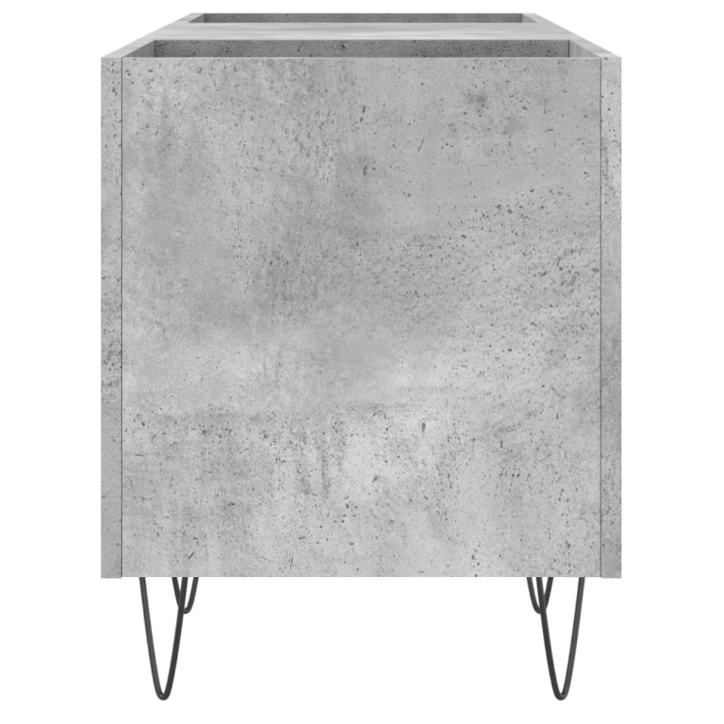 vidaXL Record Cabinet Concrete Grey 121x38x48 cm Engineered Wood