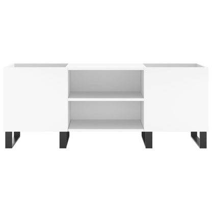 vidaXL Record Cabinet White 121x38x48 cm Engineered Wood